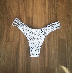 Zaful Dalmation Print Bikini Bottoms